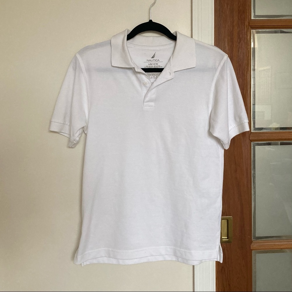 White Collard T shirt